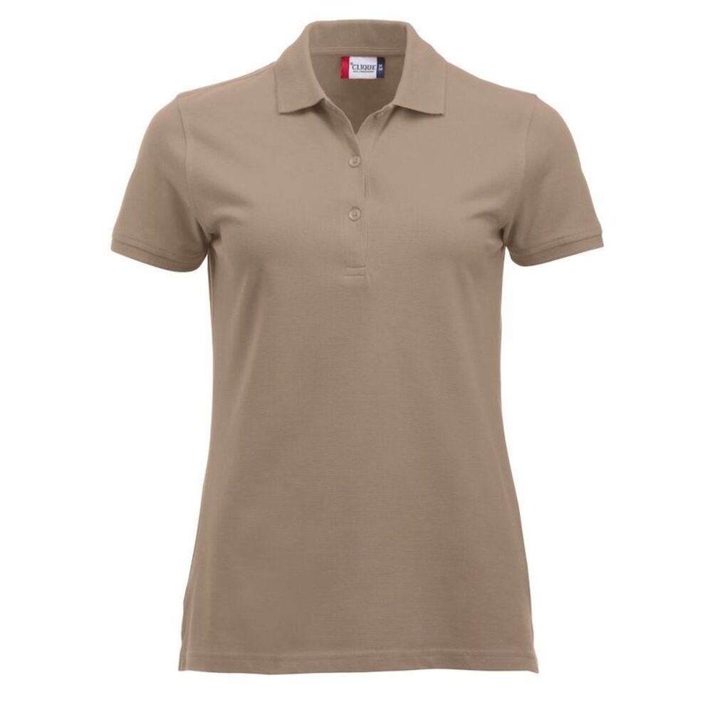 Clique Womens/Ladies Marion Polo Shirt / Caffe Latte